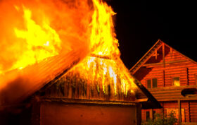 maison brûler